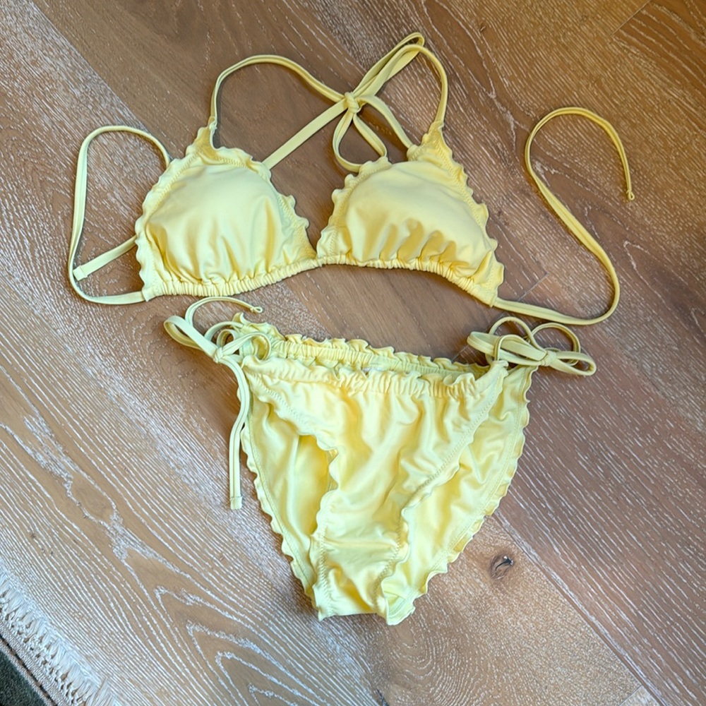 Never worn yellow bikini